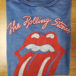 THE ROLLING STONES VINTAGE BLUE LOGO SWEATSHIRT
